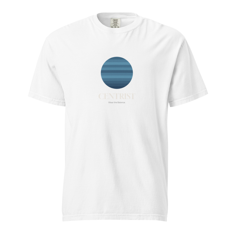 RYR Tee — Centrist Drop 001 mockup (front + back)
