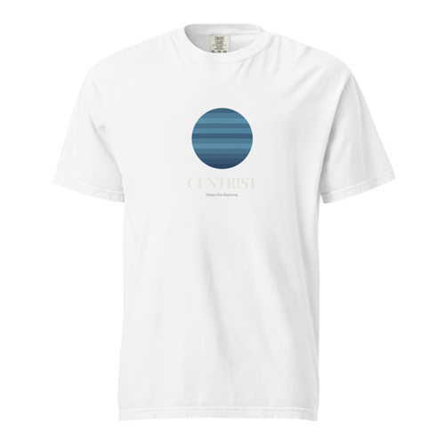 RYR Tee — Centrist Drop 001 mockup (front + back)