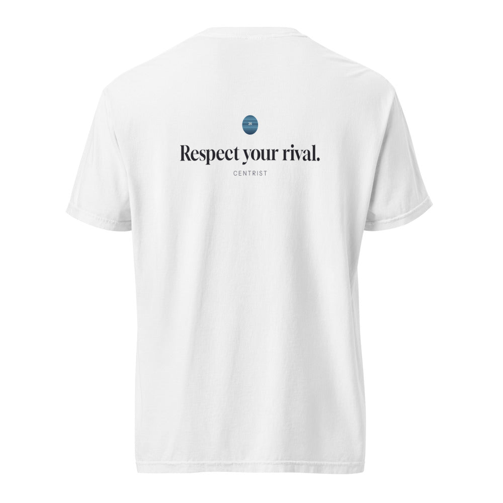 RYR Tee — back print: Respect your rival.
